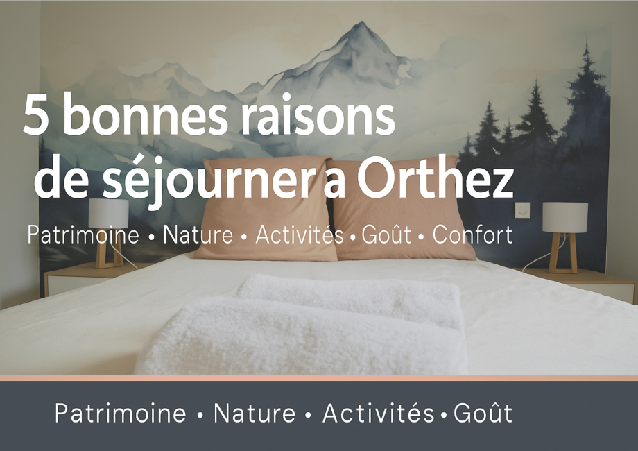 5 bonnes raisons de venir séjourner à Orthez