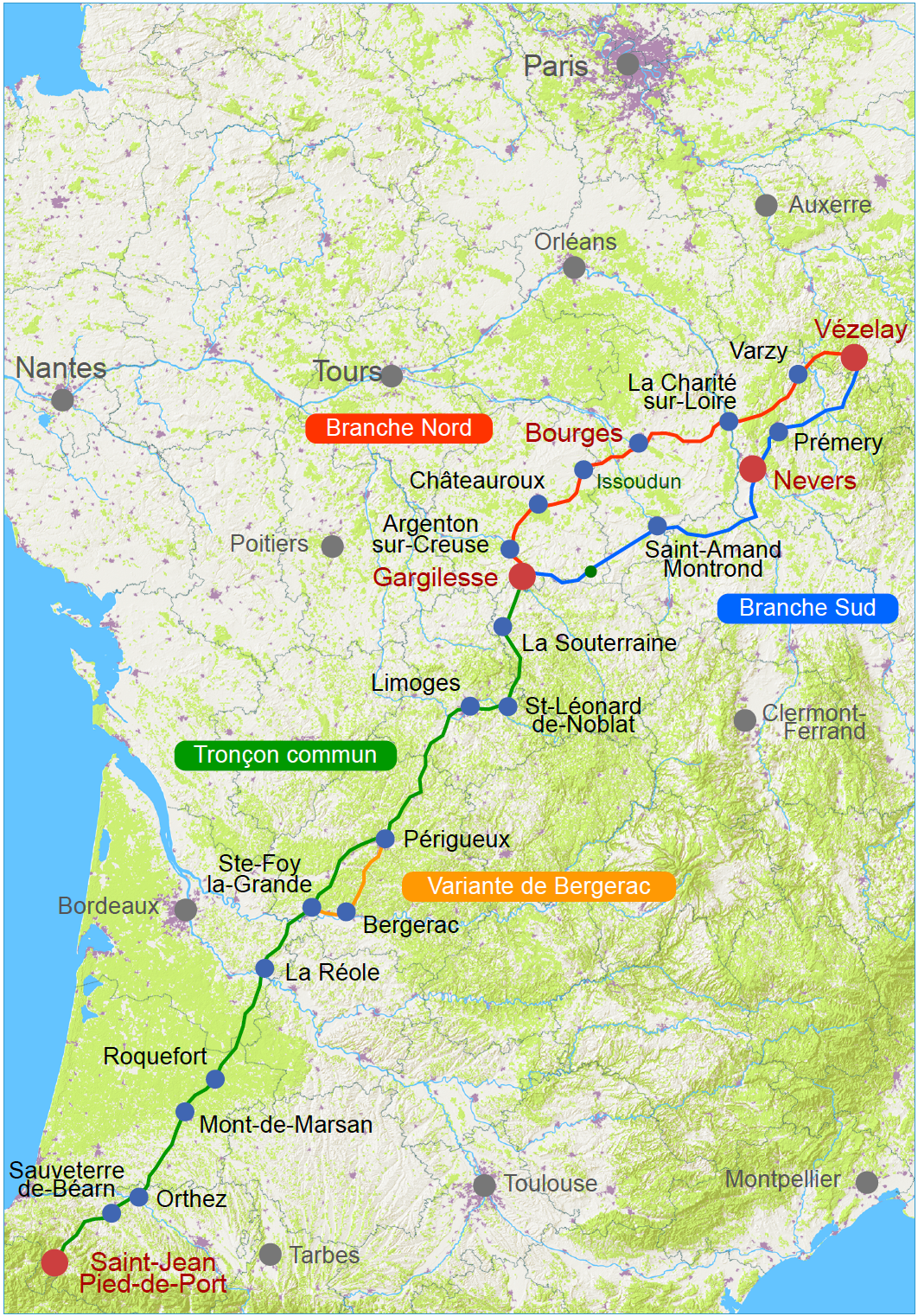 Orthez, étape idéale sur la Via Lemovicensis (Voie de Vézelay)